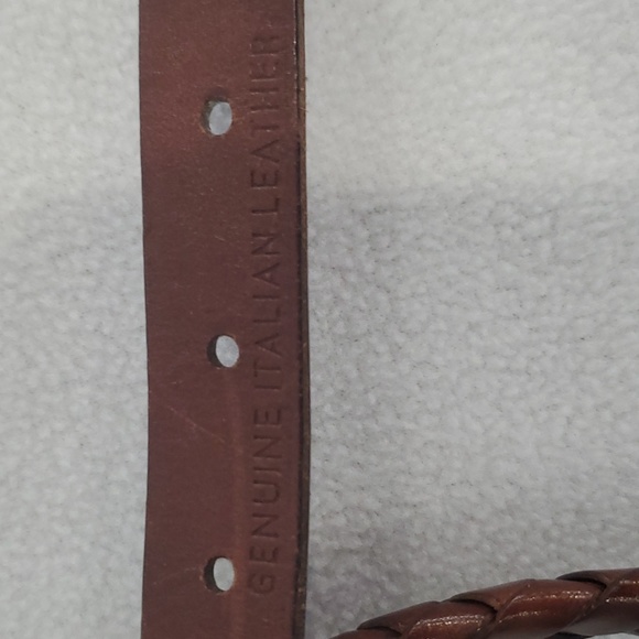 Ralph Lauren brown leather braided belt Size 32 1/2" - 35" - Picture 6 of 10